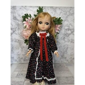 Vogue 1965 Love Me Linda 14" Big Brown Eyes Vinyl Plastic Doll w Lot of Dresses